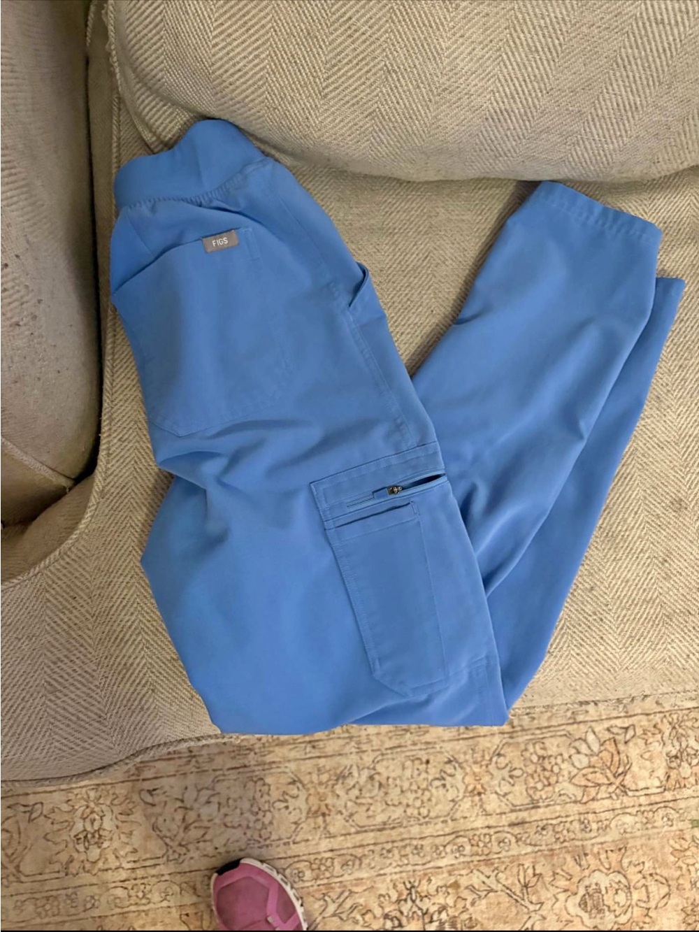 FIGS Ceil Blue Yola Tall Scrub Pants
